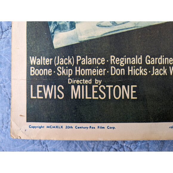 1951 Original 14x36 Halls Of Montezuma Movie theatre poster with Richard Widmark - Picture 5 of 10